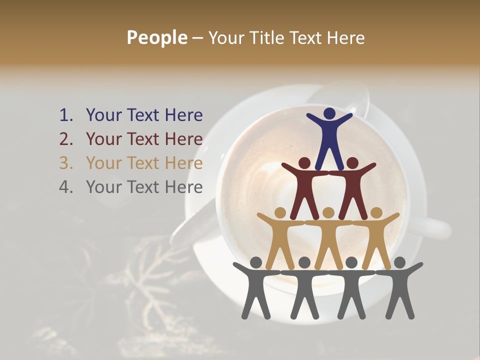 Love Coffee Cup PowerPoint Template