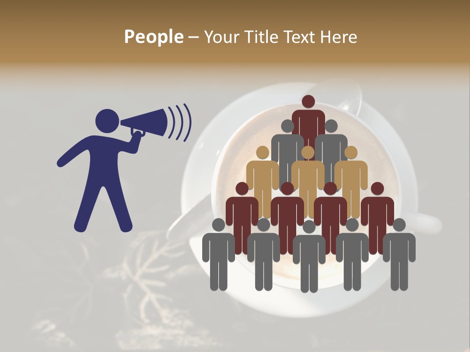 Love Coffee Cup PowerPoint Template