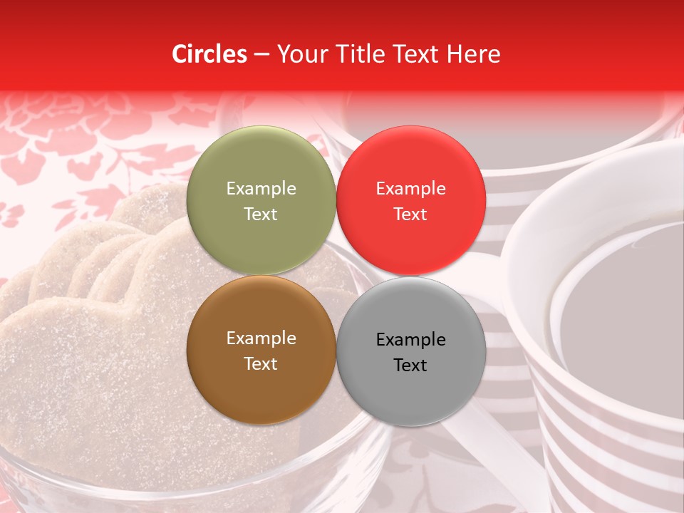 Stripe Drink Biscuit PowerPoint Template