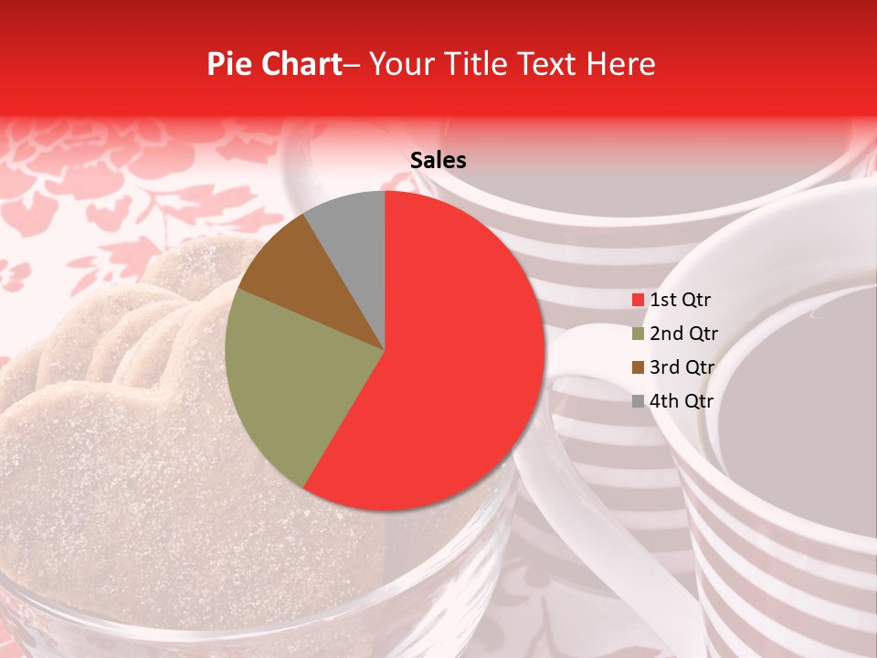 Stripe Drink Biscuit PowerPoint Template
