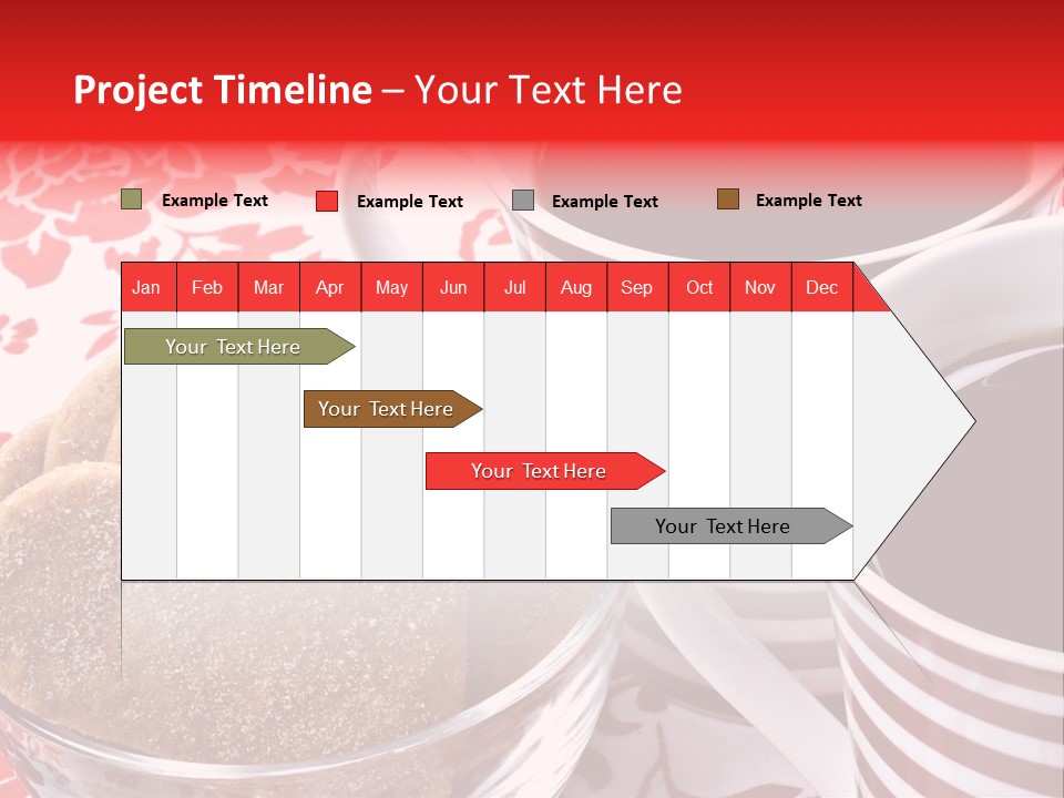 Stripe Drink Biscuit PowerPoint Template