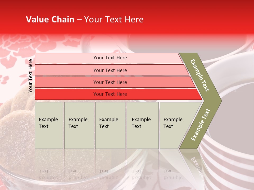 Stripe Drink Biscuit PowerPoint Template