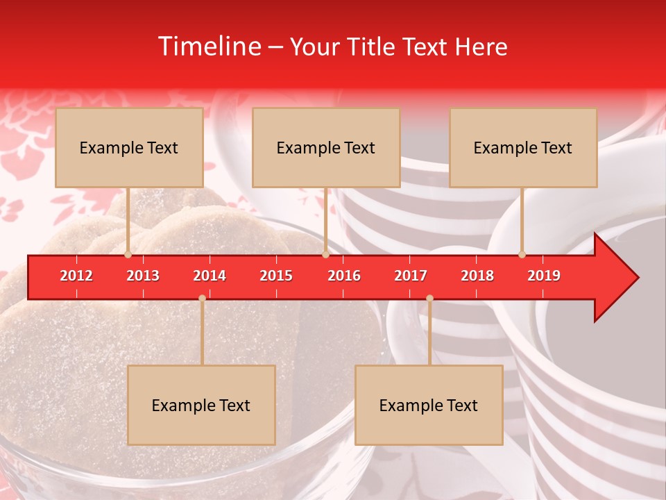 Stripe Drink Biscuit PowerPoint Template