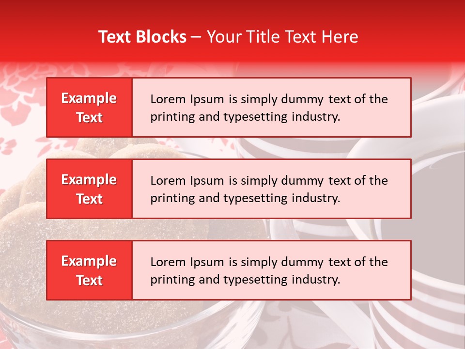 Stripe Drink Biscuit PowerPoint Template