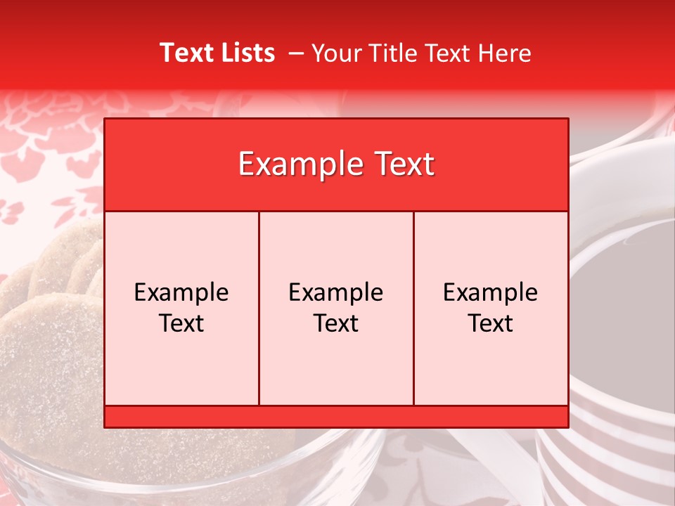 Stripe Drink Biscuit PowerPoint Template