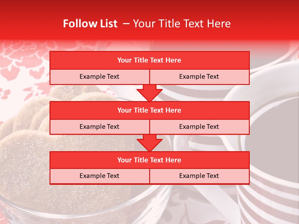 Stripe Drink Biscuit PowerPoint Template