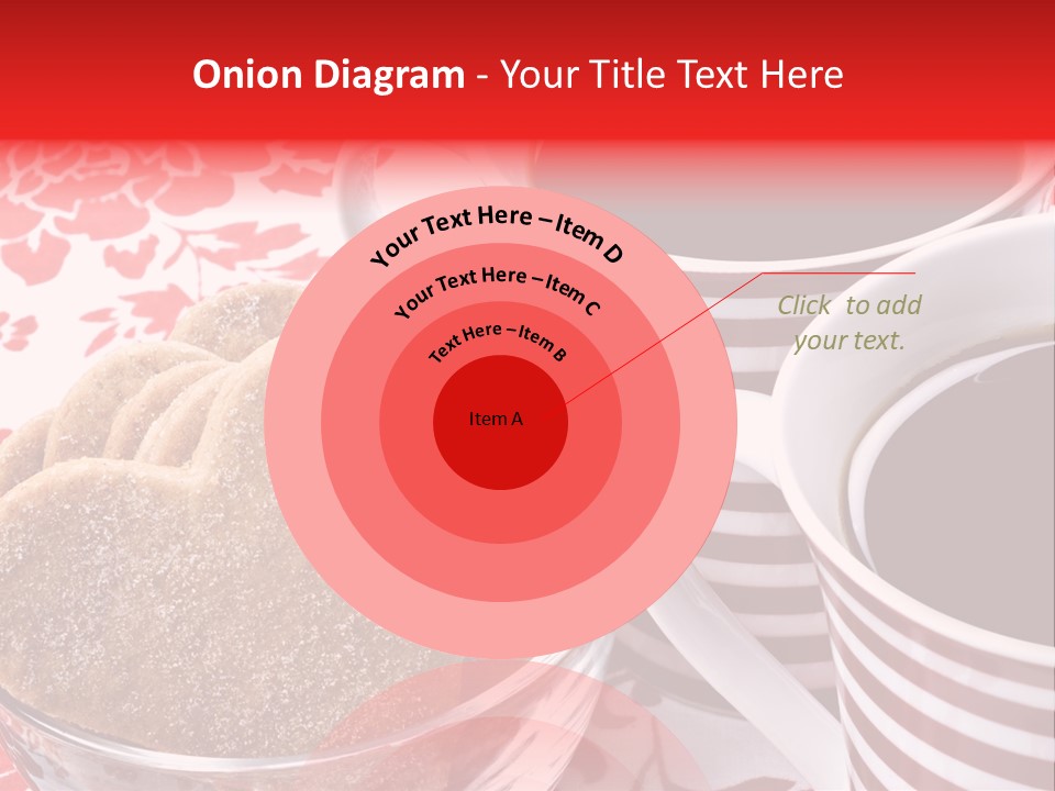 Stripe Drink Biscuit PowerPoint Template