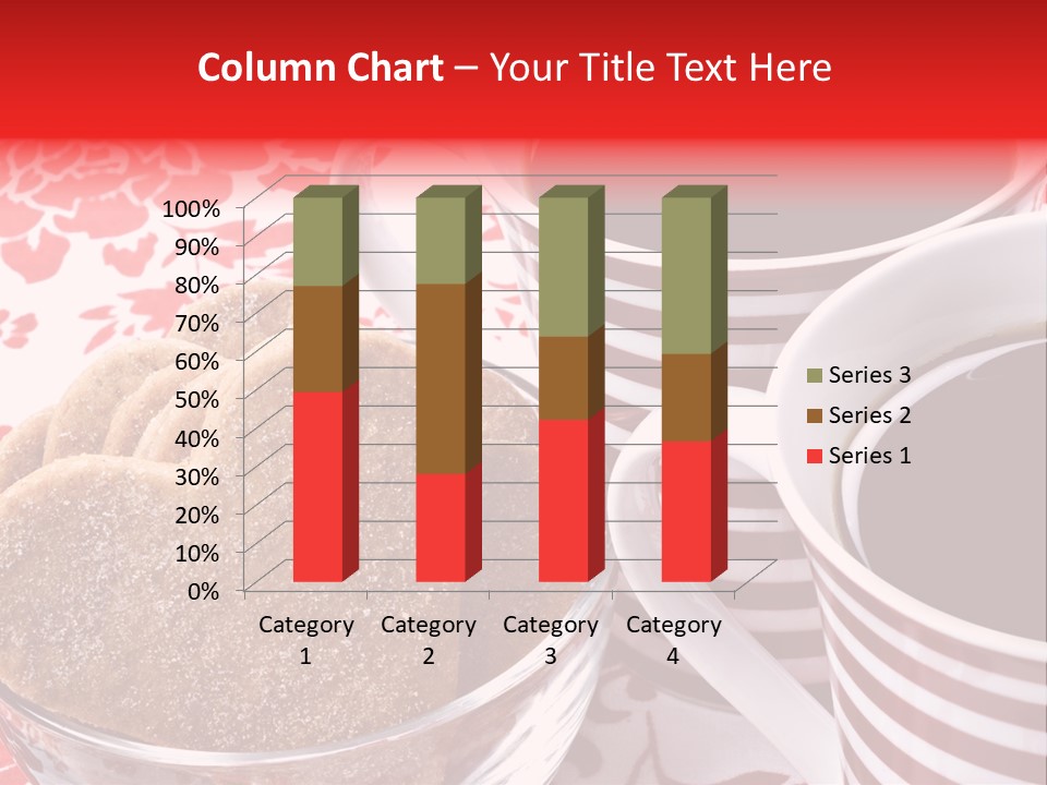 Stripe Drink Biscuit PowerPoint Template
