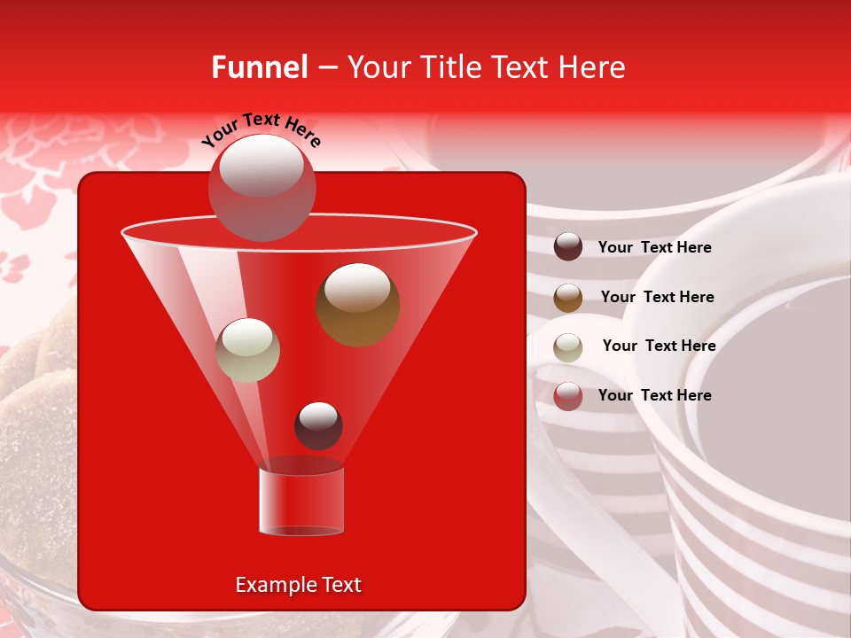 Stripe Drink Biscuit PowerPoint Template