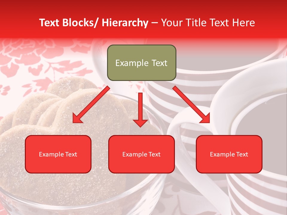 Stripe Drink Biscuit PowerPoint Template