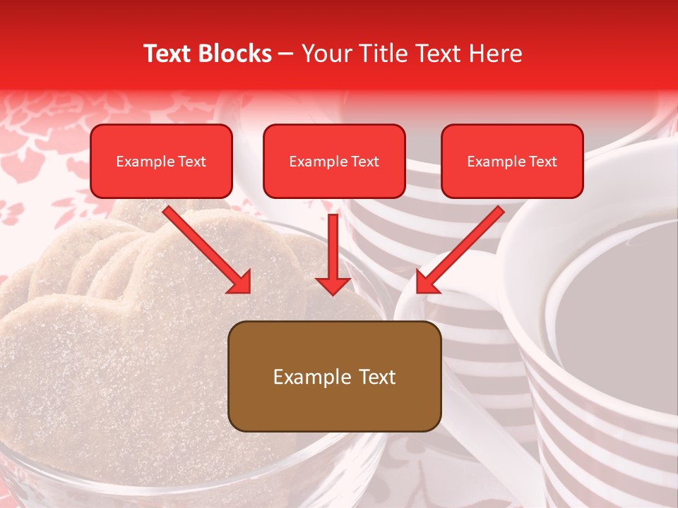 Stripe Drink Biscuit PowerPoint Template