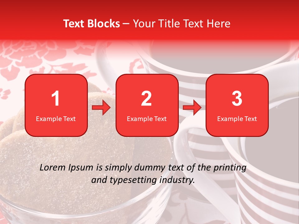 Stripe Drink Biscuit PowerPoint Template