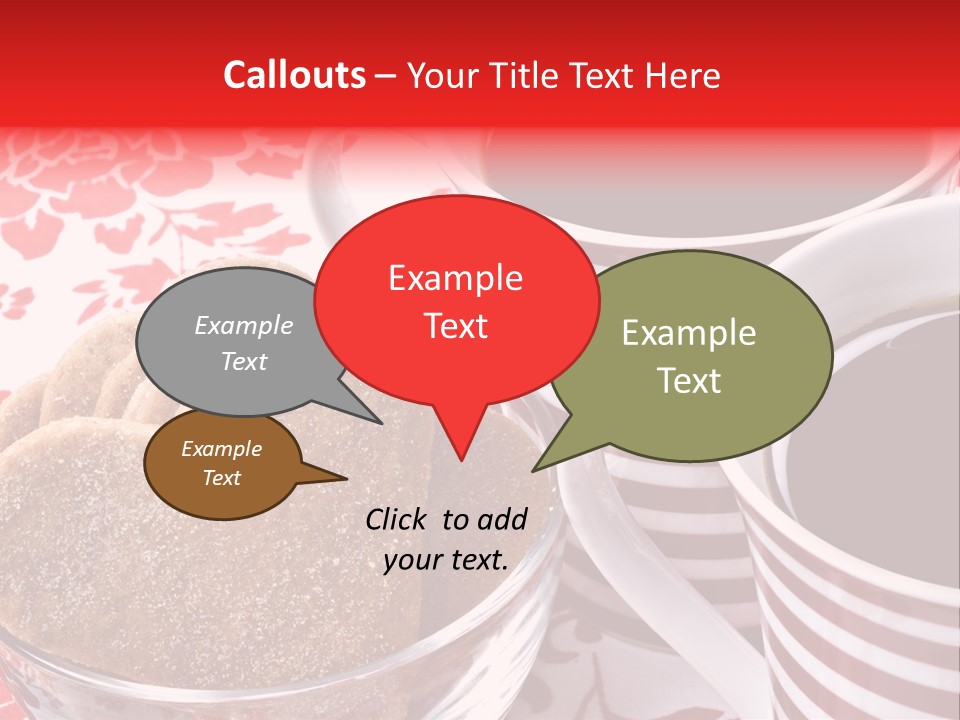 Stripe Drink Biscuit PowerPoint Template
