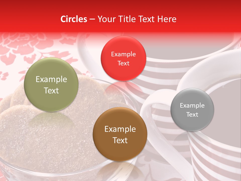 Stripe Drink Biscuit PowerPoint Template