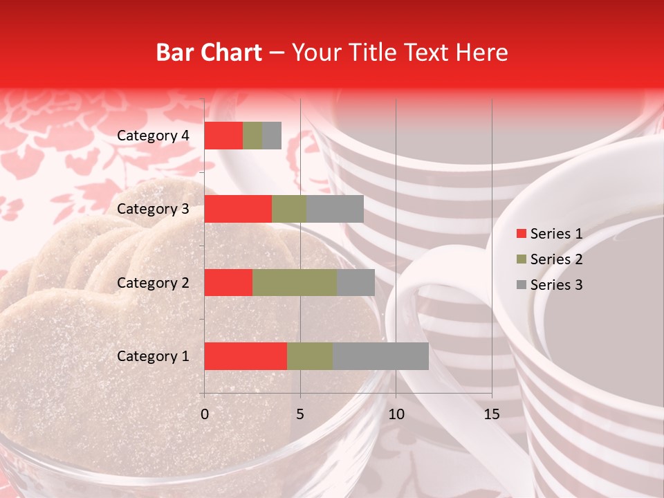 Stripe Drink Biscuit PowerPoint Template