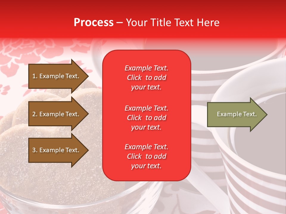 Stripe Drink Biscuit PowerPoint Template