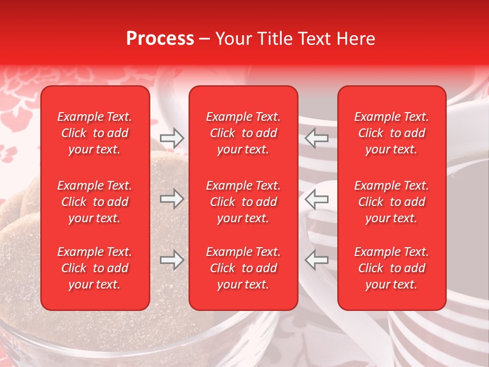 Stripe Drink Biscuit PowerPoint Template