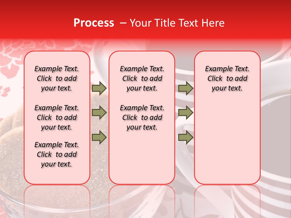 Stripe Drink Biscuit PowerPoint Template