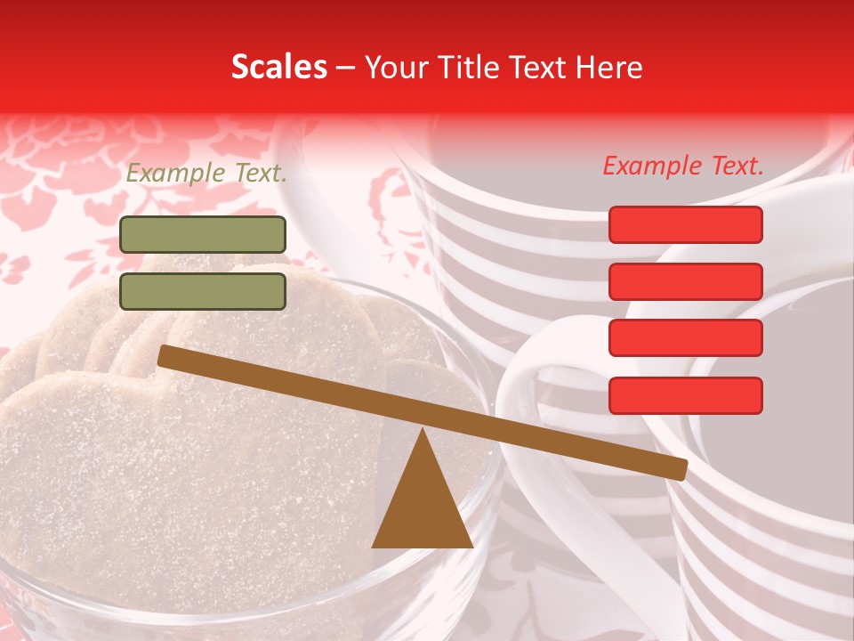 Stripe Drink Biscuit PowerPoint Template