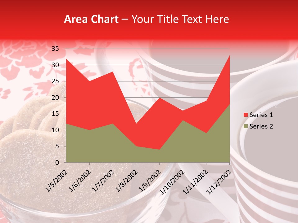 Stripe Drink Biscuit PowerPoint Template