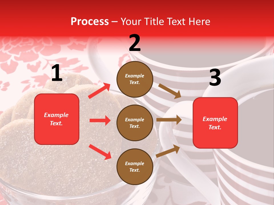 Stripe Drink Biscuit PowerPoint Template
