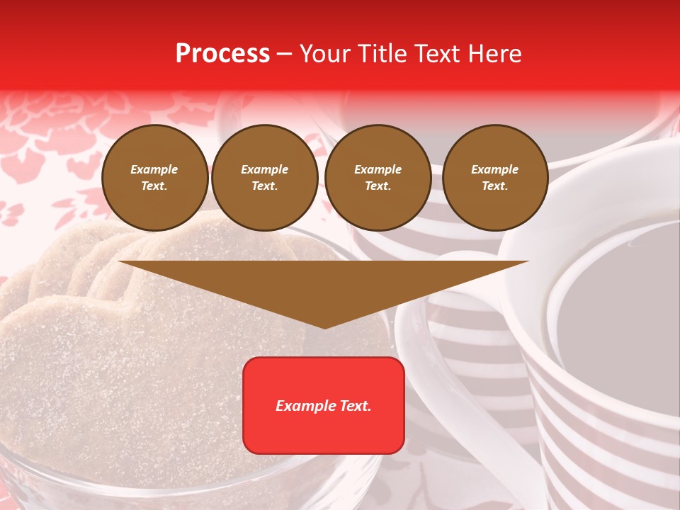 Stripe Drink Biscuit PowerPoint Template