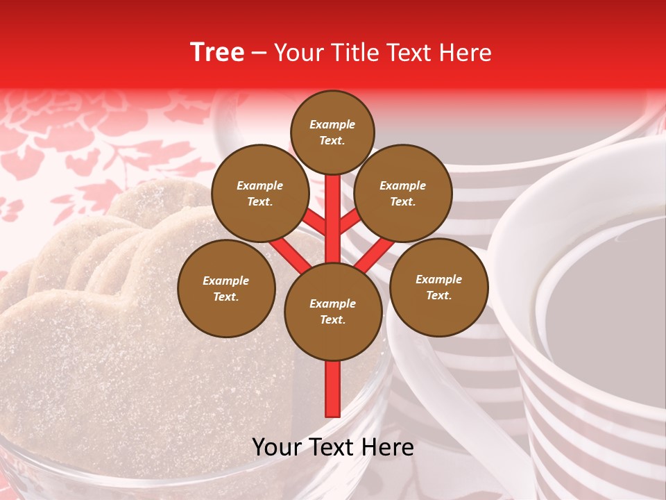 Stripe Drink Biscuit PowerPoint Template