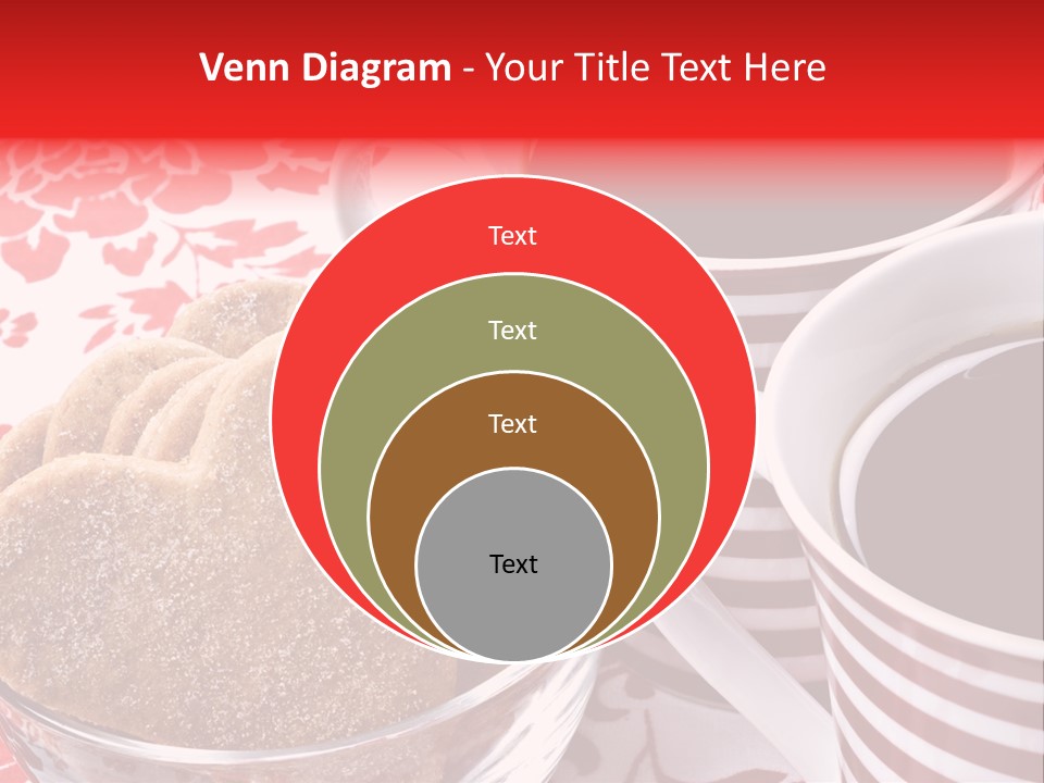 Stripe Drink Biscuit PowerPoint Template
