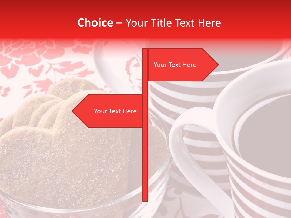 Stripe Drink Biscuit PowerPoint Template