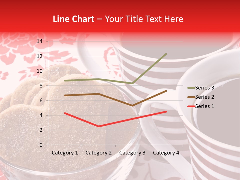 Stripe Drink Biscuit PowerPoint Template