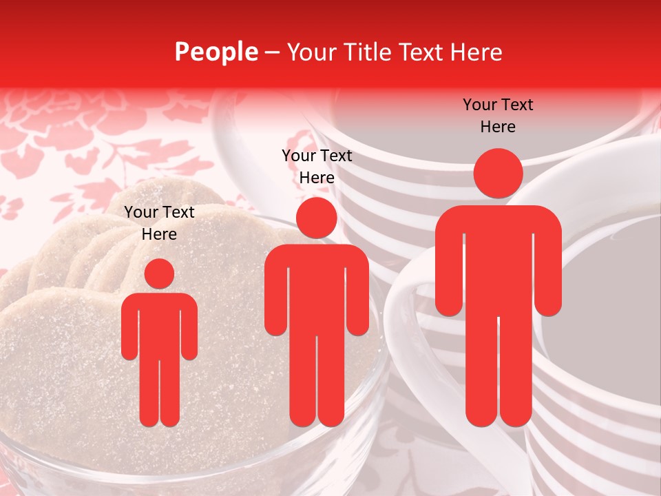 Stripe Drink Biscuit PowerPoint Template