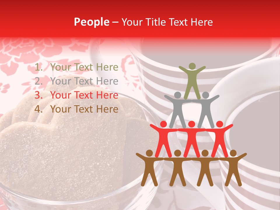 Stripe Drink Biscuit PowerPoint Template