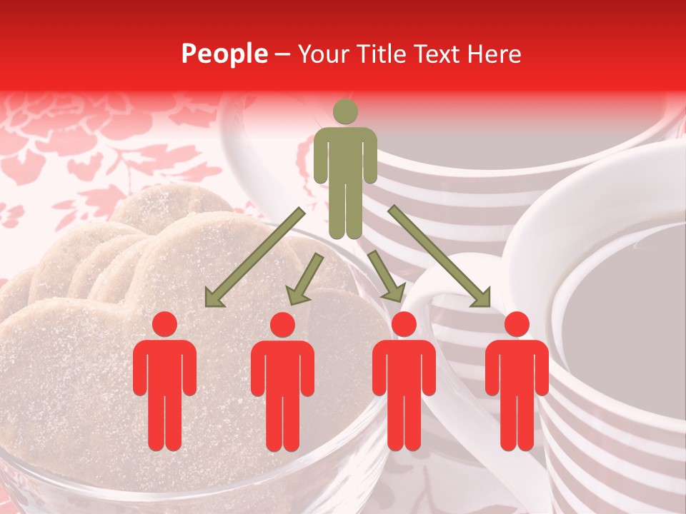 Stripe Drink Biscuit PowerPoint Template