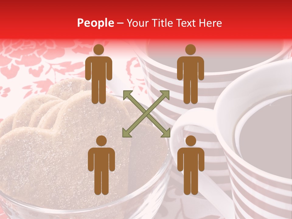 Stripe Drink Biscuit PowerPoint Template