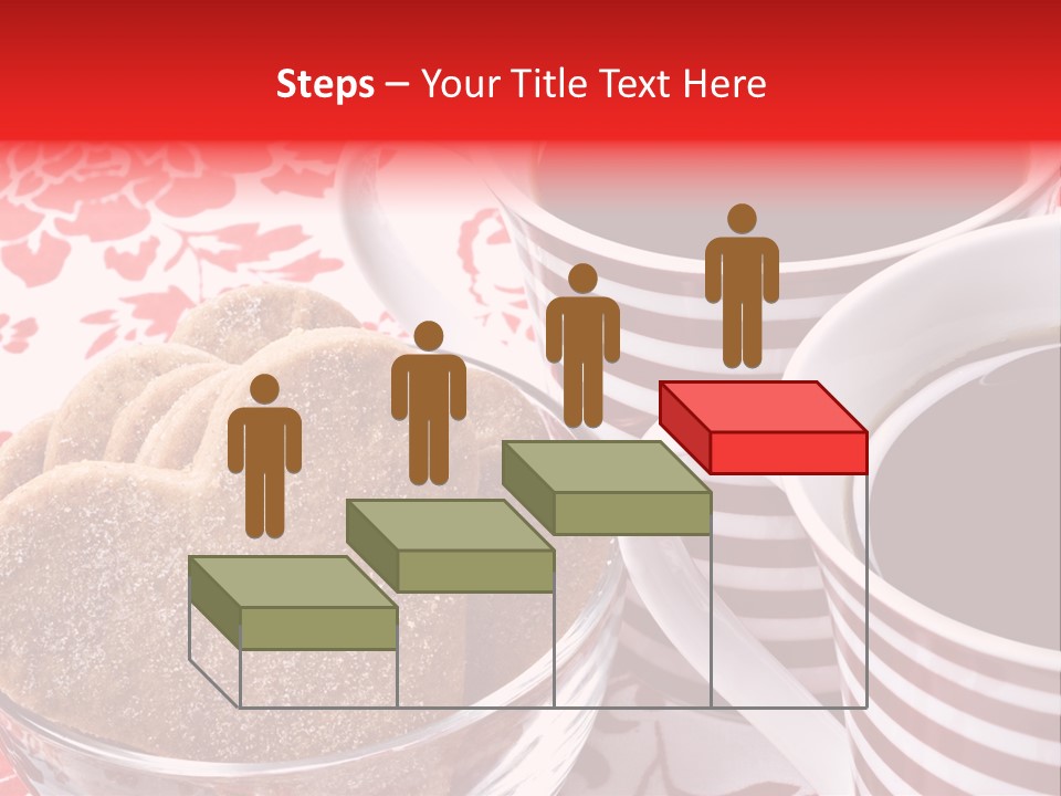 Stripe Drink Biscuit PowerPoint Template