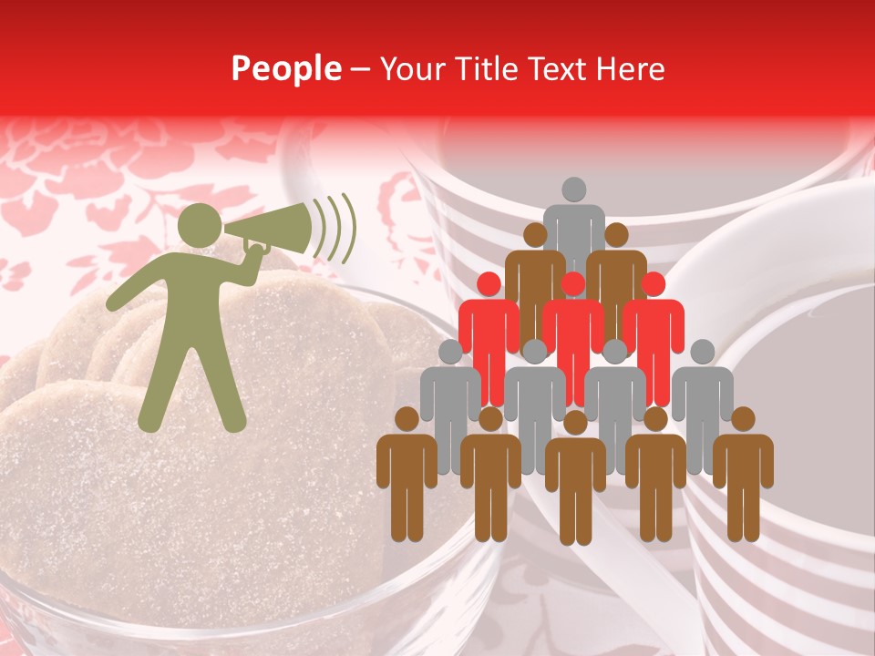 Stripe Drink Biscuit PowerPoint Template