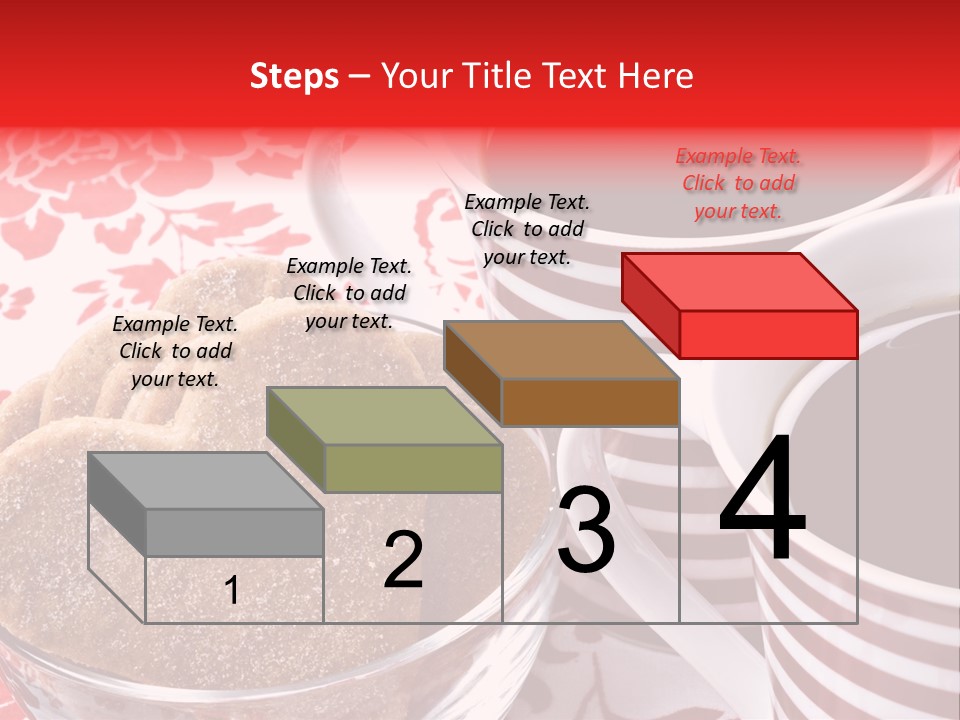 Stripe Drink Biscuit PowerPoint Template
