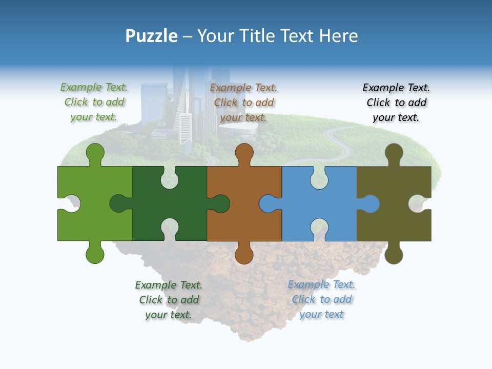 Glass Ecological Scraper PowerPoint Template