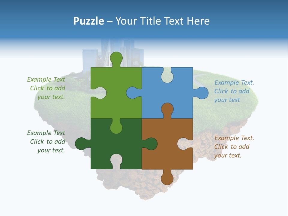 Glass Ecological Scraper PowerPoint Template
