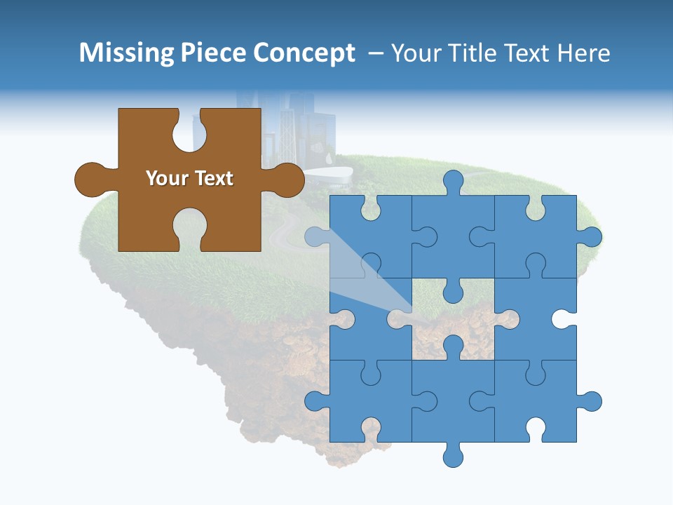 Glass Ecological Scraper PowerPoint Template