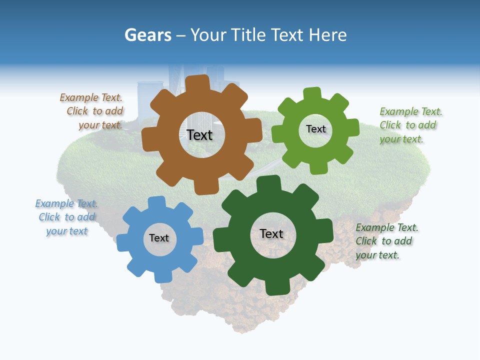Glass Ecological Scraper PowerPoint Template