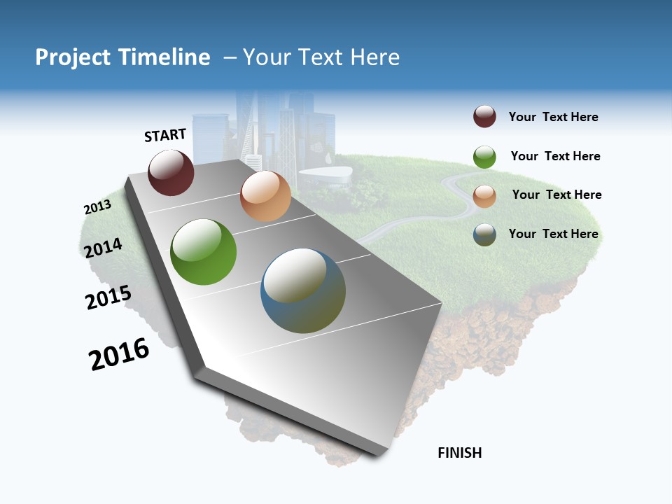 Glass Ecological Scraper PowerPoint Template