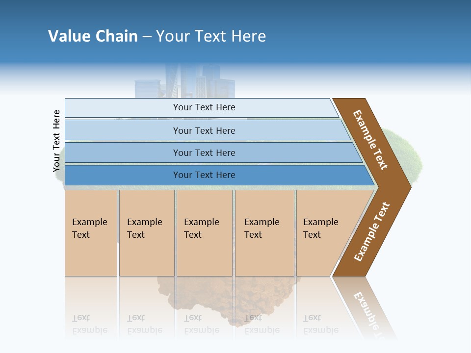 Glass Ecological Scraper PowerPoint Template