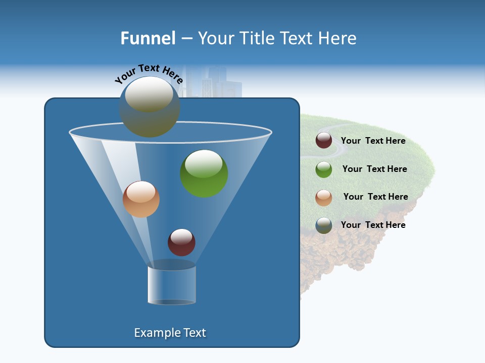 Glass Ecological Scraper PowerPoint Template