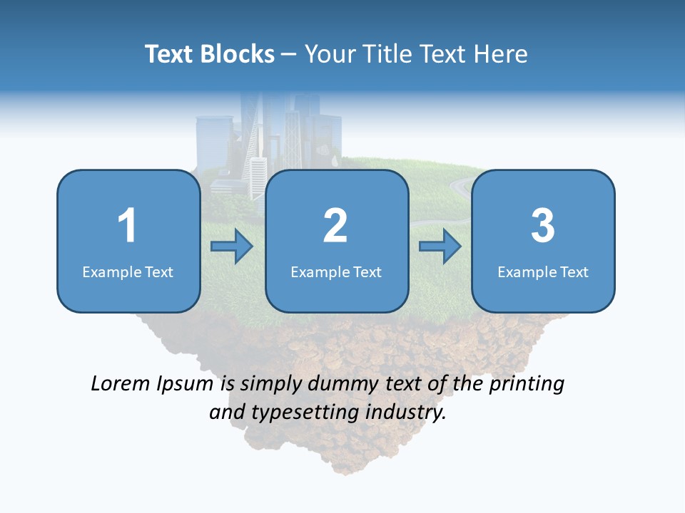 Glass Ecological Scraper PowerPoint Template