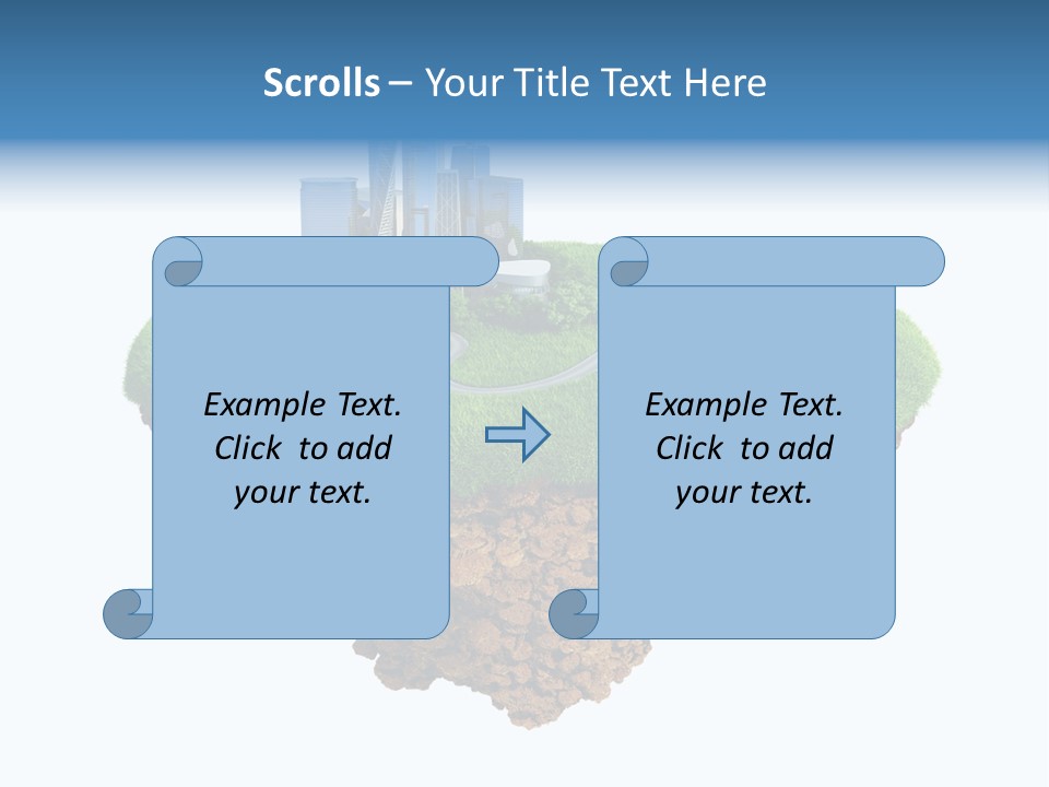 Glass Ecological Scraper PowerPoint Template