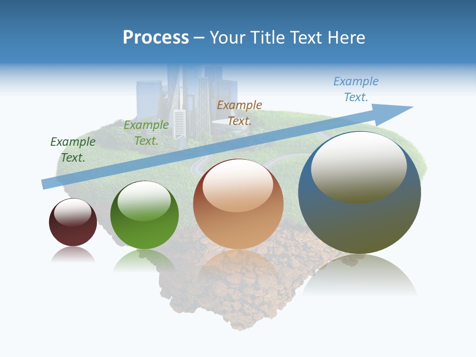 Glass Ecological Scraper PowerPoint Template