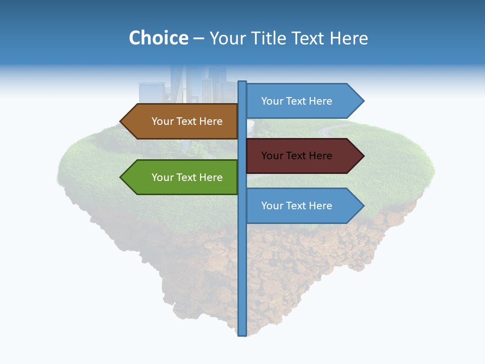 Glass Ecological Scraper PowerPoint Template
