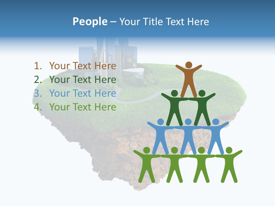 Glass Ecological Scraper PowerPoint Template