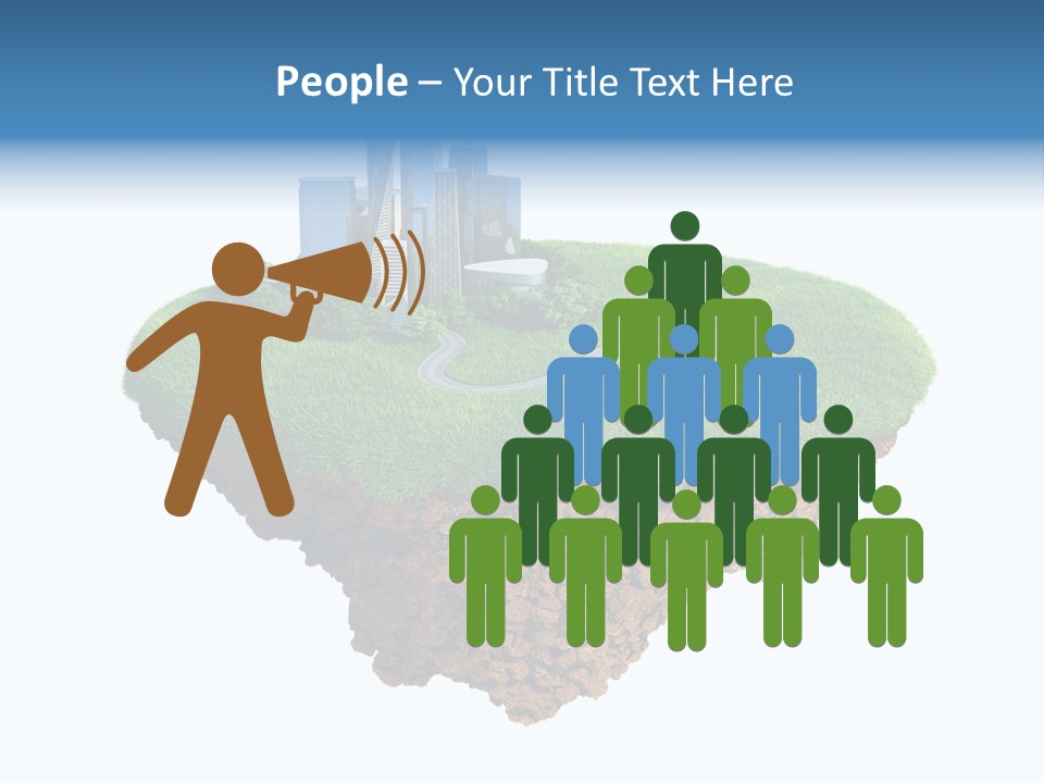 Glass Ecological Scraper PowerPoint Template